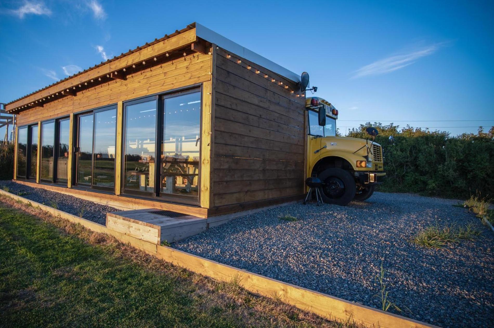 American School Bus - 1 Bedroom - Blossom Farm - Tiers Cross Johnston Bagian luar foto